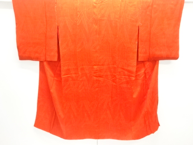 JAPANESE KIMONO / ANTIQUE JUBAN / SILK / MON KINSHA / WOVEN BAMBOO